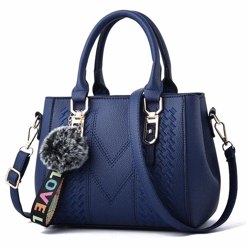 Soft leather women’s satchel bag in red – Najwa classic design