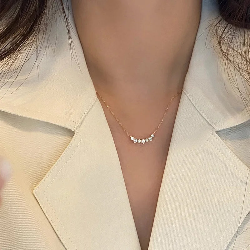 Noha 925 Sterling Silver Plated 18K Gold Geometric CZ - Sunymox Jewelry