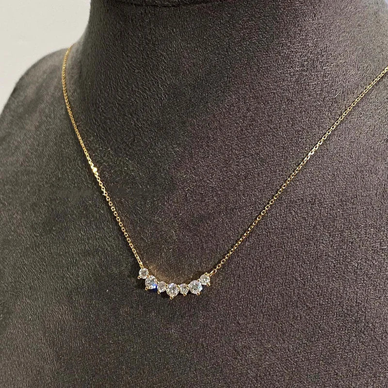 Noha 925 Sterling Silver Plated 18K Gold Geometric CZ - Sunymox Jewelry
