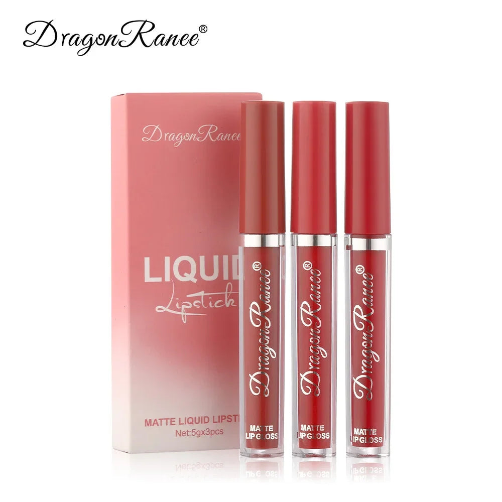 3 PCS Liquid Lipsticks Set Long Lasting Make Up For Women - Sunymox Jewelry