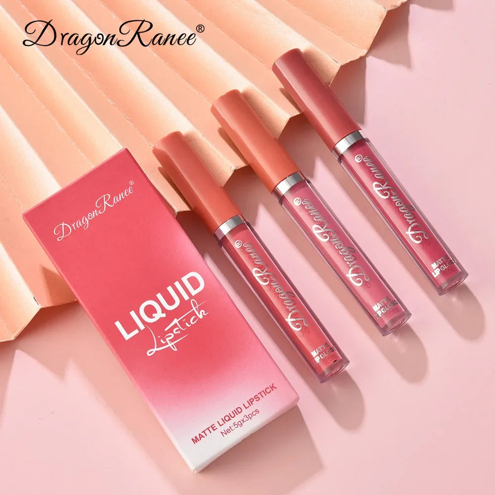 3 PCS Liquid Lipsticks Set Long Lasting Make Up For Women - Sunymox Jewelry
