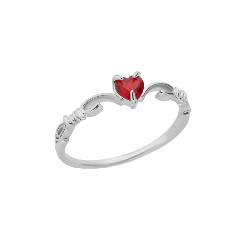 HAFSA Pink Zircon Heart Rings For Women Gold Plated Stainless Steel Adjustable Heart Ring 2025 Trend Wedding Aesthetic Jewelry Gift - Sunymox Jewelry
