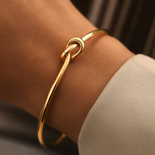 Brity Stainless Steel Bracelets Vintage Men's Fashion Woven Twist Texture Bangles for Women Jewelry Statement Streetwear Goth Gifts - Sunymox Jewelry